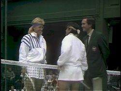 1990 Wimbledon against Martina Navratilova